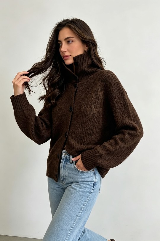 7163-MARRON FONCÉ