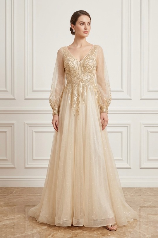 R0726-BEIGE CHAMPAGNE