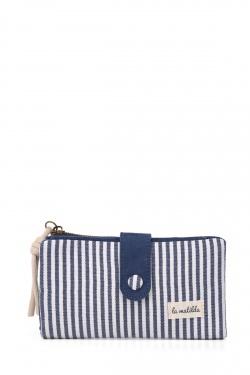 M123-64-STRIPE-D.BLUE-BLEU FONCÉ