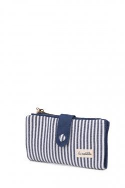 M123-64-STRIPE-D.BLUE-BLEU FONCÉ
