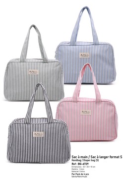 BG-6729-P4-BLEU CLAIR, NOIR, ROSE, VERT