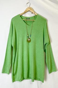 026 NECKLACE-VERT MENTHE
