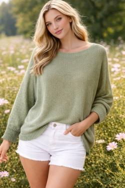CT620 ROUND NECK PULL OVER-CHAMPAGNE