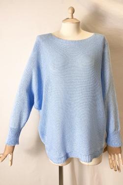 CT620 ROUND NECK PULL OVER-CHAMPAGNE