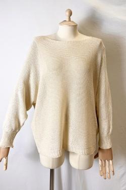 CT620 ROUND NECK PULL OVER-CHAMPAGNE