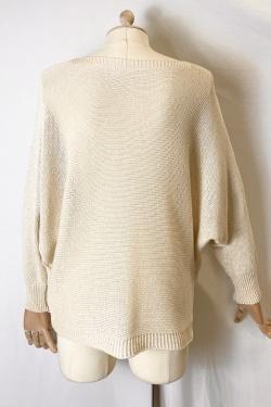 CT620 ROUND NECK PULL OVER-CHAMPAGNE