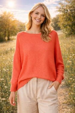 CT620 ROUND NECK PULL OVER-CHAMPAGNE