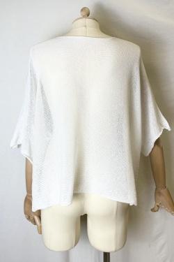 CT620 KIMONO V NECK UNIE-ABRICOT
