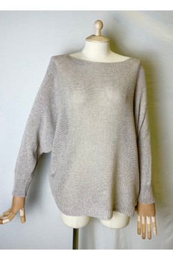 CT620 ROUND NECK PULL OVER-CHAMPAGNE