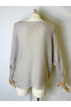 CT620 ROUND NECK PULL OVER-CHAMPAGNE