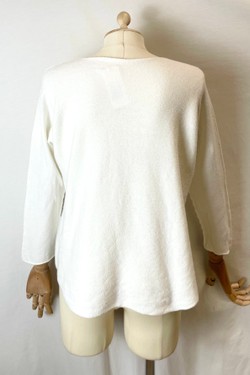 580 PETITE PULL-OVER V NECK-BEIGE
