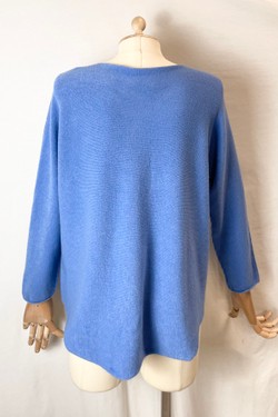 580 PETITE PULL-OVER V NECK-BEIGE