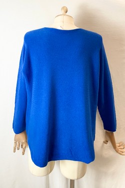 580 PETITE PULL-OVER V NECK-BEIGE