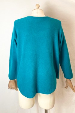 580 PETITE PULL-OVER V NECK-BEIGE