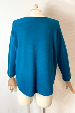 580 PETITE PULL-OVER V NECK-BEIGE