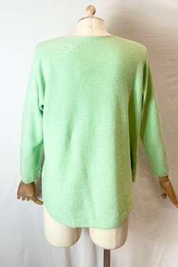 580 PETITE PULL-OVER V NECK-BEIGE
