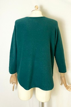 580 PETITE PULL-OVER V NECK-BEIGE