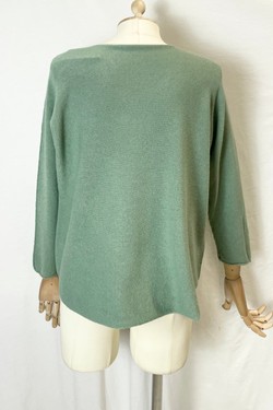 580 PETITE PULL-OVER V NECK-BEIGE