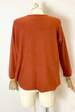 580 PETITE PULL-OVER V NECK-BEIGE