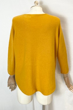 580 PETITE PULL-OVER V NECK-BEIGE
