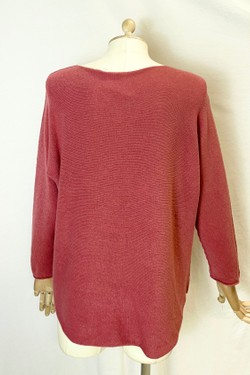 580 PETITE PULL-OVER V NECK-BEIGE