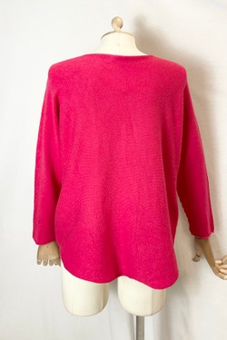 580 PETITE PULL-OVER V NECK-BEIGE