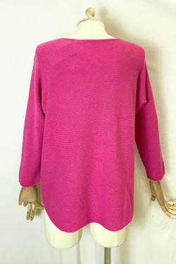 580 PETITE PULL-OVER V NECK-BEIGE