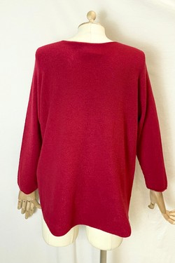 580 PETITE PULL-OVER V NECK-BEIGE