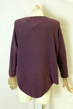 580 PETITE PULL-OVER V NECK-BEIGE