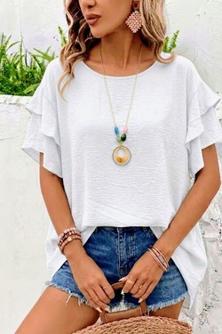 2103 Blouse-BLEU CIEL
