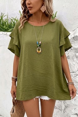 2103 Blouse-BLEU CIEL