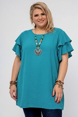 2103 Blouse-BLEU CIEL