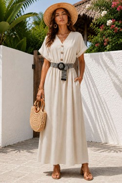 1025-PE26-EFFET IMITATION LIN-BEIGE