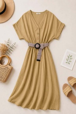 1025-PE26-EFFET IMITATION LIN-BEIGE