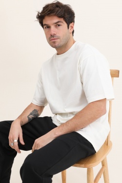 ME26 HEAVY LUXURY TEE ECRU-ECRU
