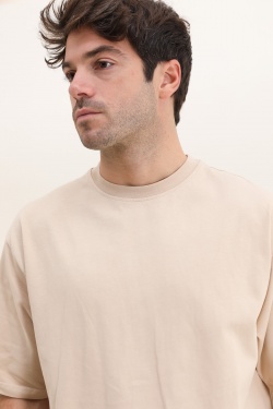 ME26 LUXURY TEE SWEET BEIGE-GRIS - ARGENTÉ