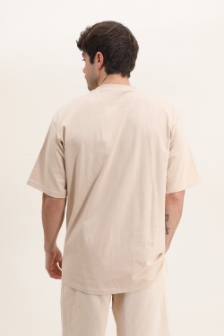 ME26 LUXURY TEE SWEET BEIGE-GRIS - ARGENTÉ