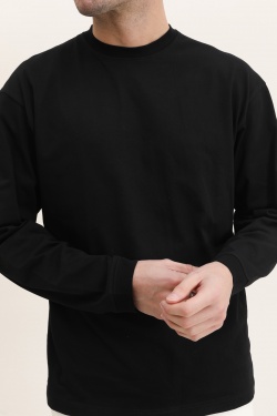 ME32 LUXURY LONGSLEEVE BLACK-NOIR