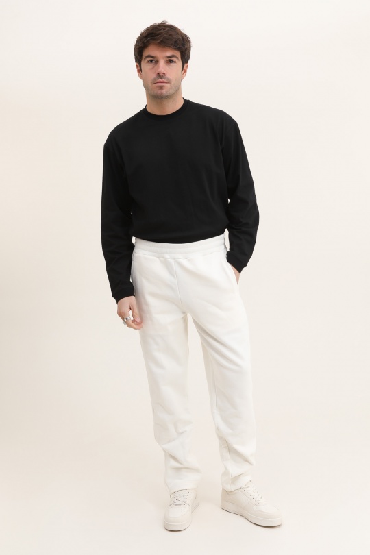 ME85 HEAVY ZIPPED PANTS ECRU-ECRU