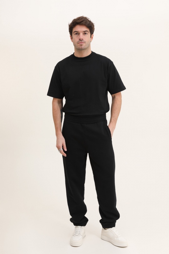 ME83 HEAVY SWEATPANTS BLACK-NOIR