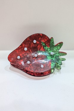 PINCE-À-CHEVEUX-FRAISE-ROUGE