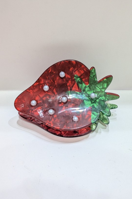 PINCE-À-CHEVEUX-FRAISE-ROUGE