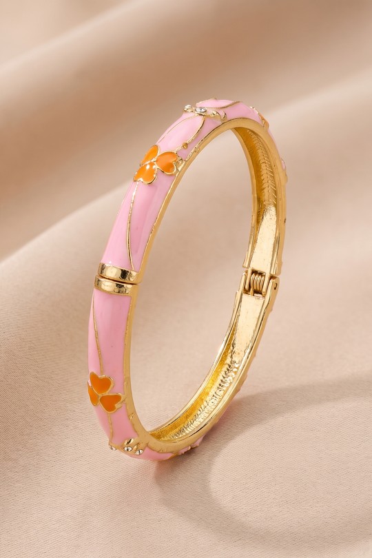 BRACELET-ÉCLAT-PAPILLON-ROSE