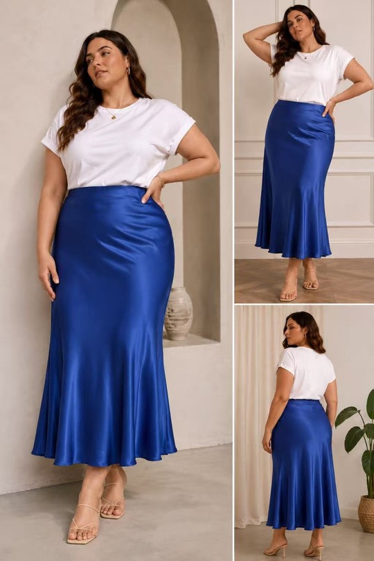 GT-Jupe Oceane 115 CM-BLEU ROYAL