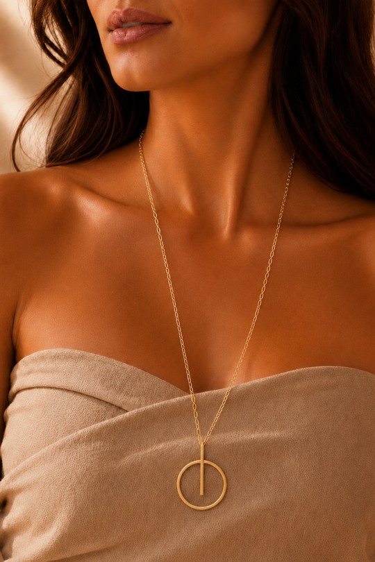 COLLIER-0410166-ROSE-OR/ROSE