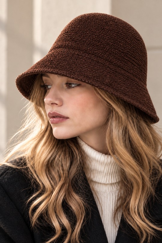 CHAP-AU50409-MARRON FONCÉ