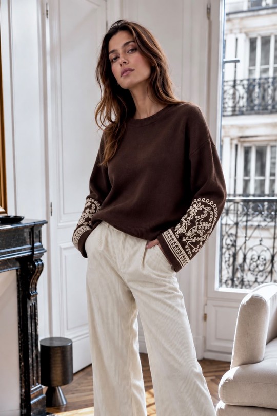 6357PU-MARRON FONCÉ