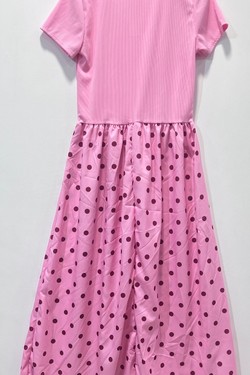 Robe à Pois Chic-ROUGE