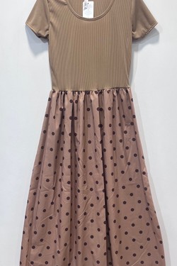 Robe à Pois Chic-ROUGE