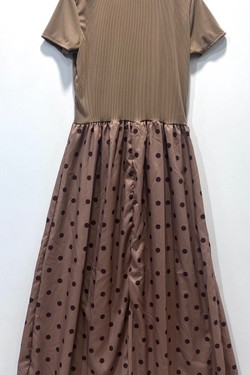 Robe à Pois Chic-ROUGE
